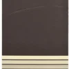 PAPSTAR Bestecktaschen 20 cm x 8,5 cm schwarz/creme "Stripes" inkl. farbiger Serviette 33 x 33 cm 2-lag.