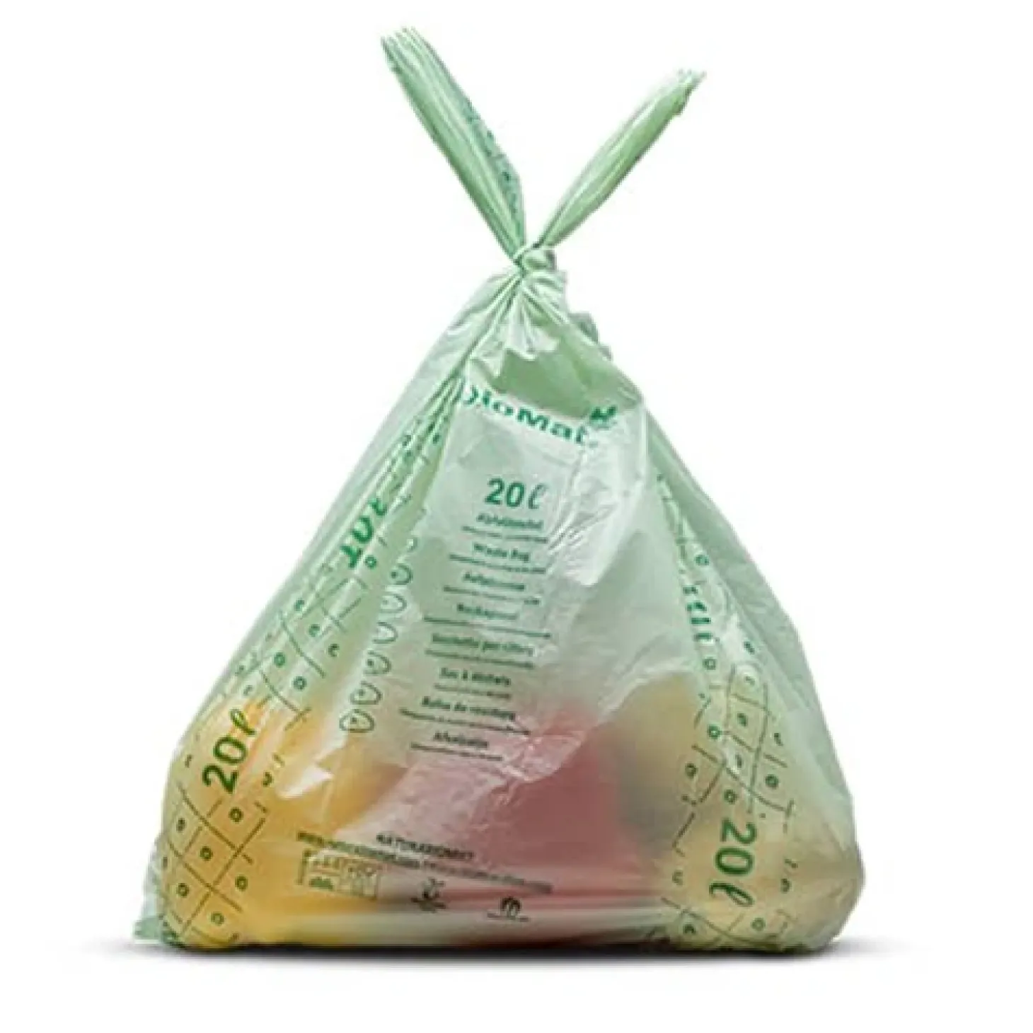 PAPSTAR "bioMat" Kompostbeutel auf Stärkebasis 20 l 56 cm x 44 cm mit Tragegriff