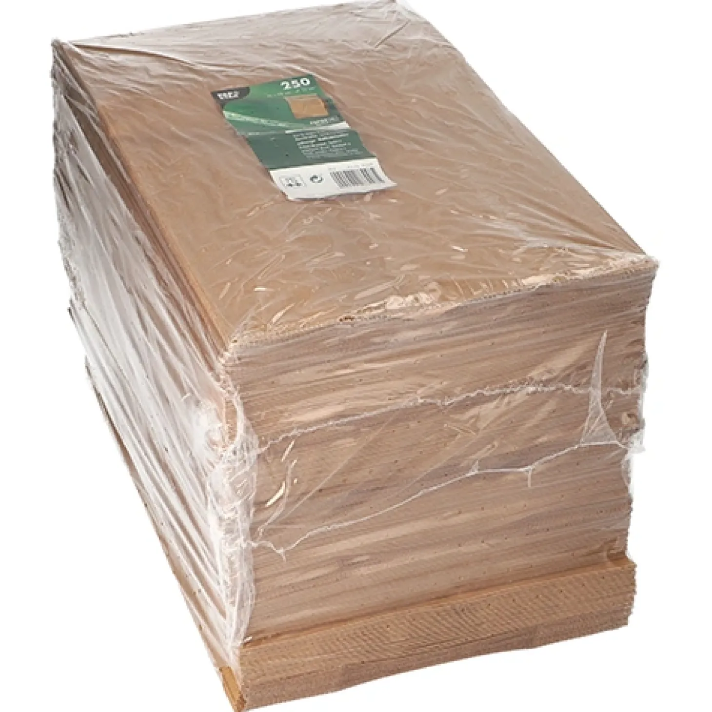 PAPSTAR Blockbodenbeutel, Kraftpapier 36 cm x 22 cm x 11 cm braun