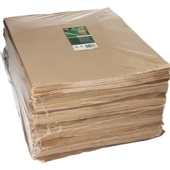 PAPSTAR Blockbodenbeutel, Kraftpapier 40 cm x 32 cm x 11 cm braun