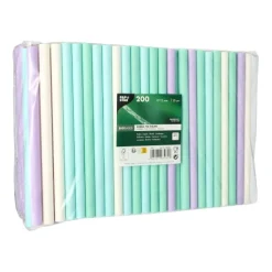 PAPSTAR Bubble Tea Halme Papier Ø 12 mm, 20 cm farbig sortiert