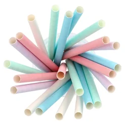 PAPSTAR Bubble Tea Halme Papier Ø 12 mm, 20 cm farbig sortiert