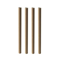 PAPSTAR Bubble Tea Halme Papier "pure" Ø 12 mm, 20 cm braun