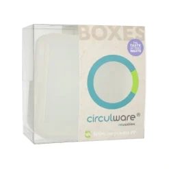 PAPSTAR "Circulware by Haval" Deckel für Mehrweg-Schalen Mix & Match eckig 2,5 cm x 15,6 cm x 15,6 cm transparent