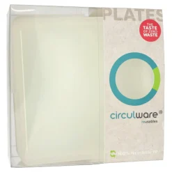 PAPSTAR "Circulware by Haval" Deckel für Mehrweg-Schalen Mix & Match eckig 2,5 cm x 23,4 cm x 23,4 cm transparent