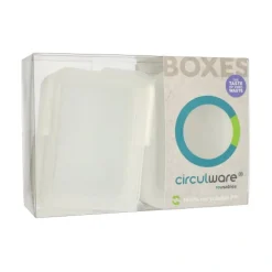 PAPSTAR "Circulware by Haval" Deckel für Mehrweg-Schalen Mix & Match 2,5x15,6x11,7 cm transparent