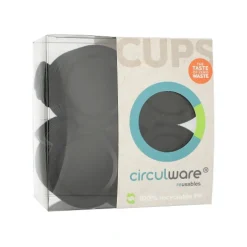 PAPSTAR "Circulware by Haval" Mehrweg-Deckel für Trinkbecher PP rund Ø 8 cm, 1,5 cm schwarz