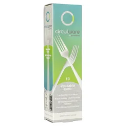 PAPSTAR "Circulware by Haval" Mehrweg-Gabeln PP-MF 19 cm weiß "Gaia" extra stabil