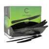 PAPSTAR "Circulware by Haval" Mehrweg-Messer PP-MF 19,7 cm schwarz "Gaia" extra stabil, in Spenderbox