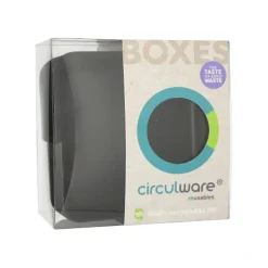 PAPSTAR "Circulware by Haval" Mehrweg-Schalen Mix & Match eckig 3 cm x 15,6 cm x 15,6 cm schwarz
