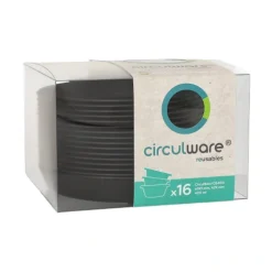 PAPSTAR "Circulware by Haval" Mehrweg-Schalen Mix & Match rund 400 ml Ø 18,3 cm, 2,9 cm schwarz