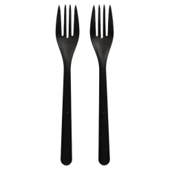 PAPSTAR "Circulware by Haval" Mehrweg-Gabeln PP-MF 18,5 cm schwarz extra stabil