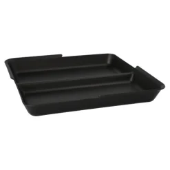PAPSTAR "Circulware" Mehrweg-Schalen Mix & Match eckig, 2-geteilt, 23,4 x 23,4 cm schwarz, 4 x 12 Stück