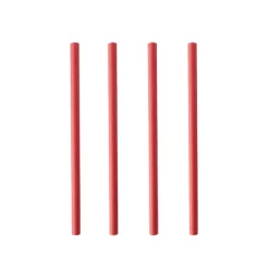 PAPSTAR Cocktail Trinkhalme, Papier Ø 7 mm, 15 cm rot