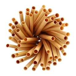 PAPSTAR Cocktail Trinkhalme Schilf "pure" Ø 7 mm, 15 cm