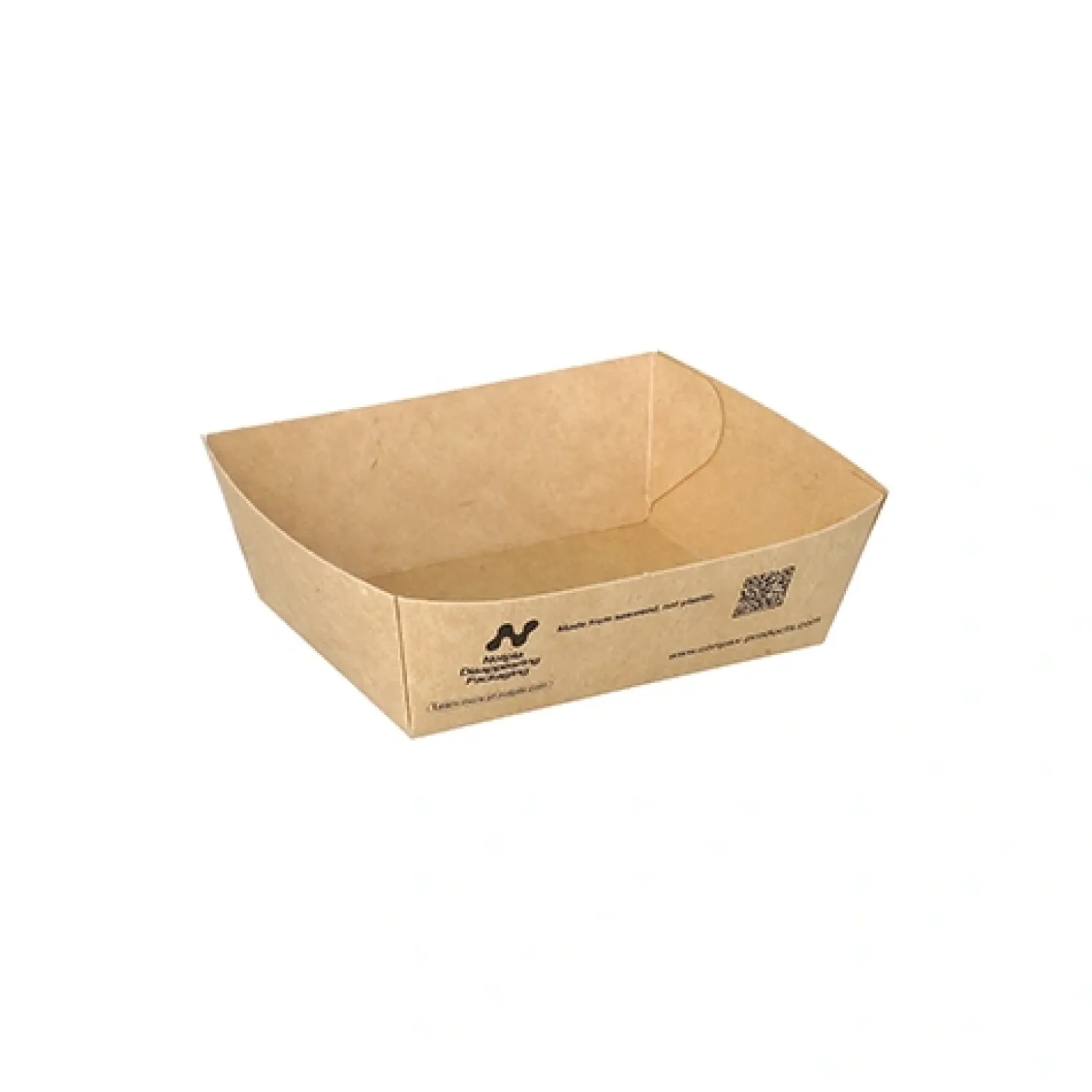 PAPSTAR Conpax (LM) Snacktrays, Pappe "NOTPLA" 3,5 cm x 7 cm x 9 cm braun