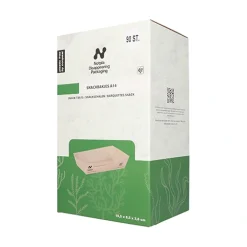 PAPSTAR Conpax (LM) Snacktrays, Pappe "NOTPLA" 3,8 cm x 8,5 cm x 15,5 cm braun