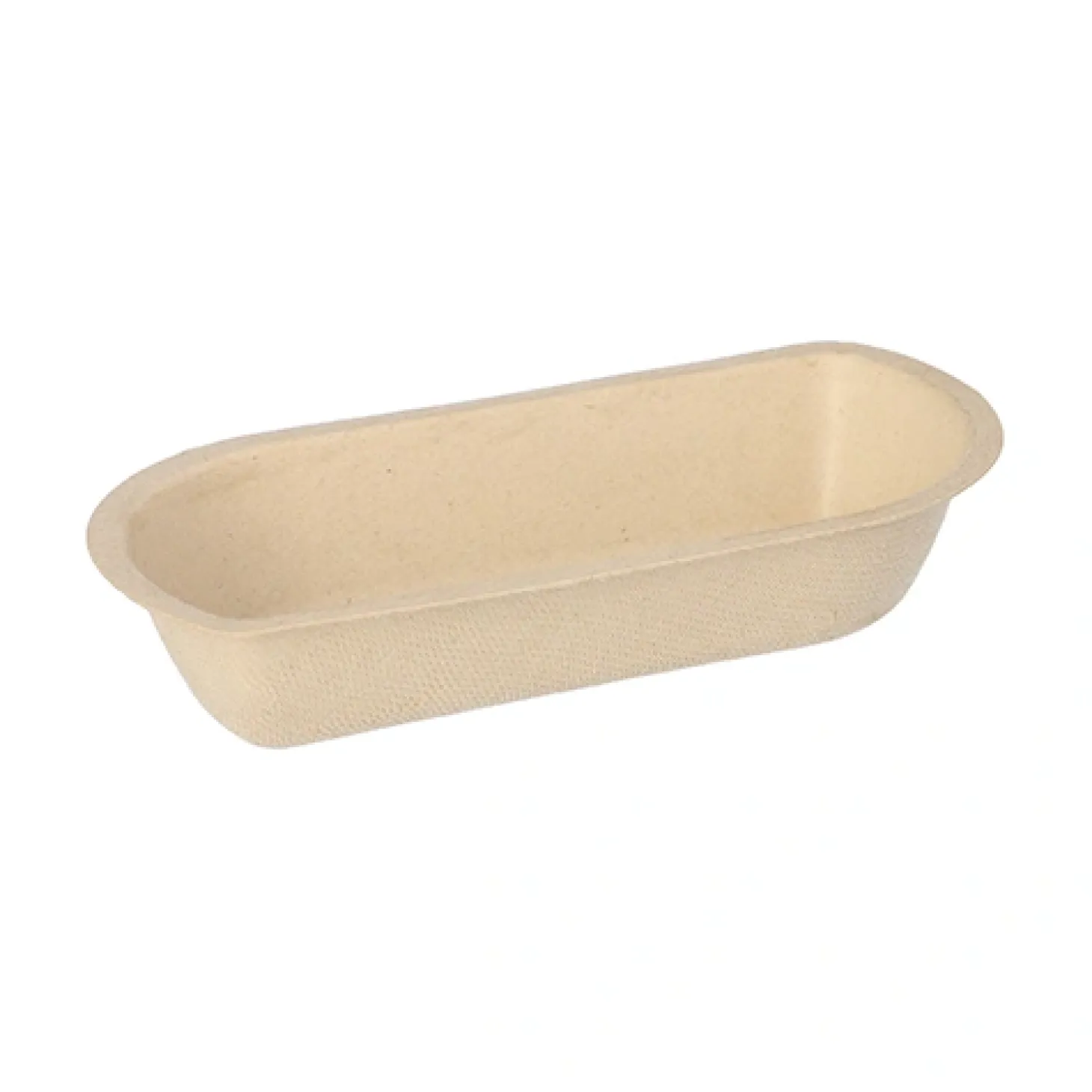 PAPSTAR Conpax (LM) Snacktrays Zuckerrohr 3,1 cm x 7,6 cm x 15,4 cm natur