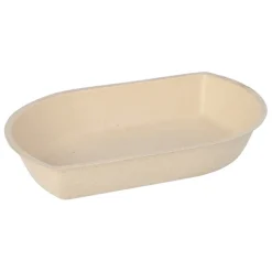 PAPSTAR Conpax (LM) Snacktrays Zuckerrohr 3,6 cm x 14,4 cm x 21 cm natur