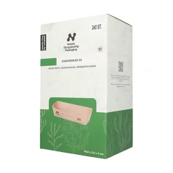 PAPSTAR Conpax (LM) Snacktrays, Pappe "NOTPLA" 3 cm x 3,3 cm x 10,5 cm braun