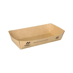 PAPSTAR Conpax (LM) Snacktrays, Pappe "NOTPLA" 3,5 cm x 7 cm x 15 cm braun