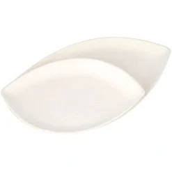 PAPSTAR Conpax (LM) Teller "Folia" Zuckerrohr oval 23,6 cm x 35,6 cm