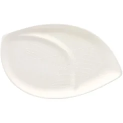 PAPSTAR Conpax (LM) Teller "Folia" Zuckerrohr 2-geteilt 1,5 cm x 30 cm x 47,2 cm