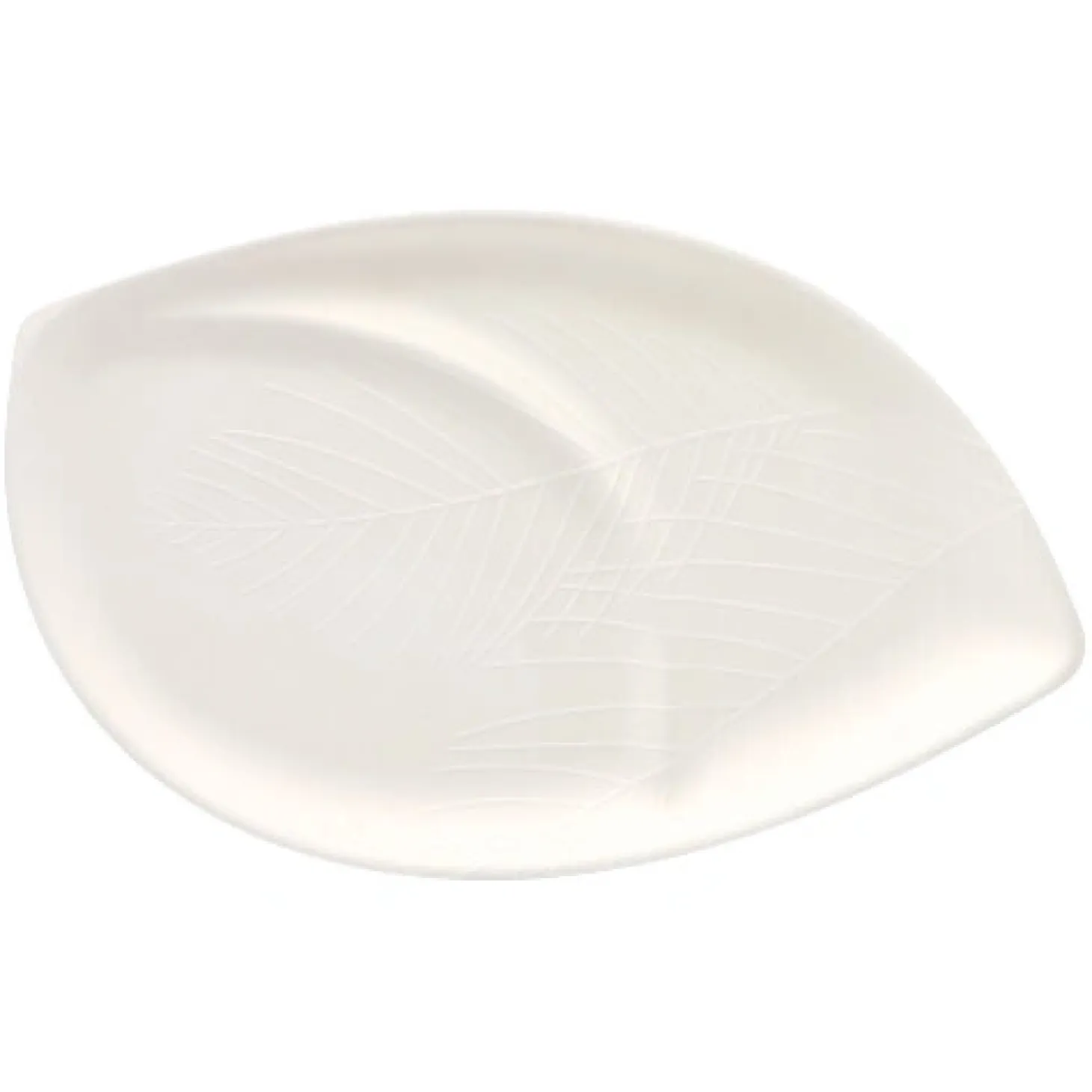 PAPSTAR Conpax (LM) Teller "Folia" Zuckerrohr 2-geteilt 1,5 cm x 30 cm x 47,2 cm