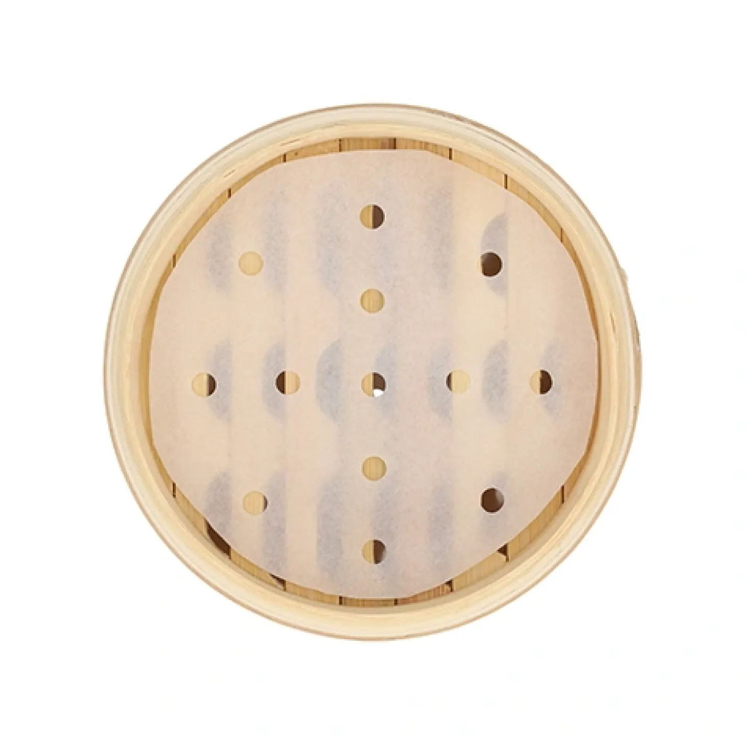 PAPSTAR Dampfgarer Bambus "ASIA" Ø 15 cm, 13,5 cm 3-teilig, 16 x 1 Stück