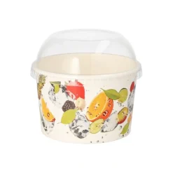 PAPSTAR Deckel für Eisbecher PLA rund Ø 9,6 cm, 3,5 cm