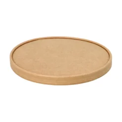 PAPSTAR Deckel für Salatschalen, Pappe "pure" rund Ø 18,4 cm braun