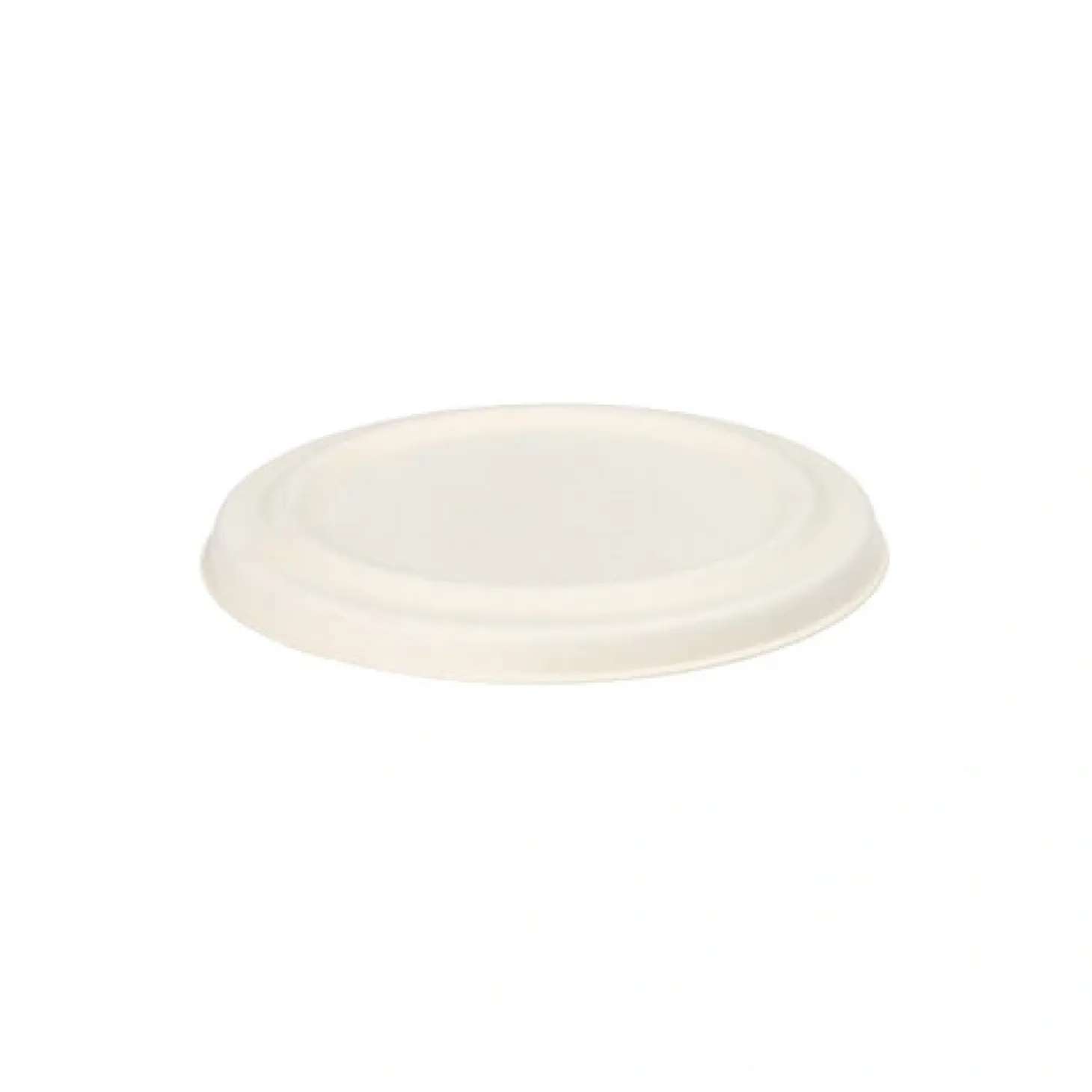 PAPSTAR Deckel für Suppenbecher, Zuckerrohr "pure" Ø 10 cm weiß