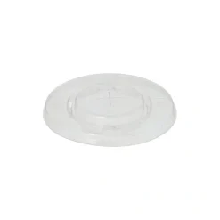 PAPSTAR Deckel, PLA "pure" rund Ø 9,5 cm glasklar mit Kreuzschlitz