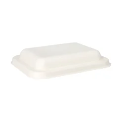 PAPSTAR Deckel, Zuckerrohr "pure" 3,5 cm x 20,3 cm x 15,3 cm weiß