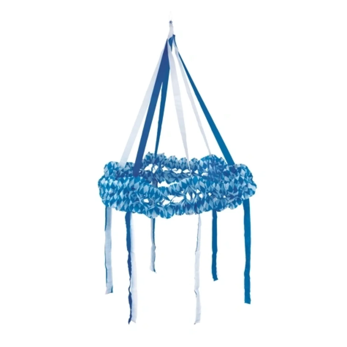 PAPSTAR Dekokranz, Papier Ø 75 cm "Bayrisch Blau" schwer entflammbar