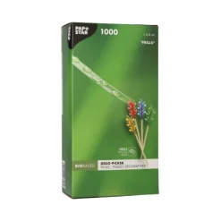 PAPSTAR Deko-Picker 6,8 cm farbig sortiert "Frills"