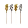 PAPSTAR Deko-Picker 10,5 cm "Frills" gold / silber
