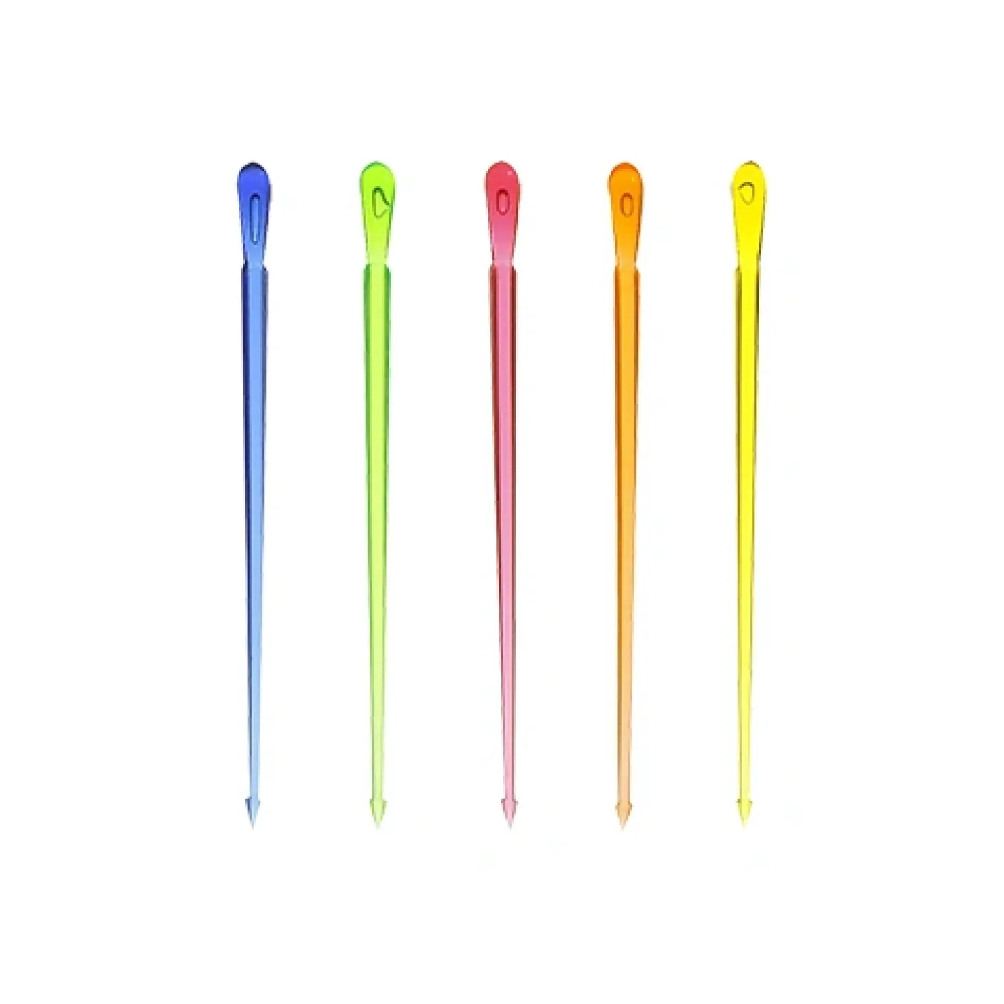 PAPSTAR Deko-Picker, PS 8 cm farbig sortiert "Drop"