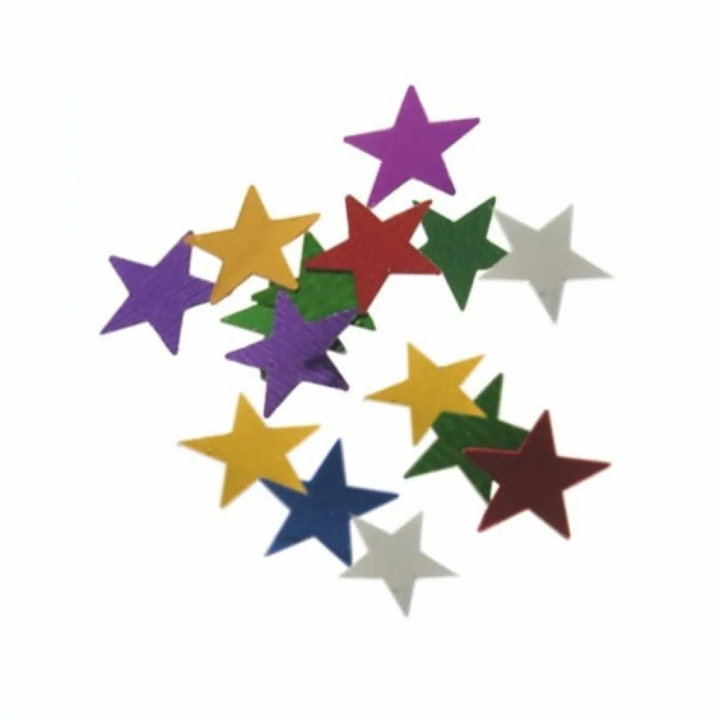 PAPSTAR Deko-Streuschmuck, Folie Ø 1 cm farbig sortiert "Stars" 20 gr.