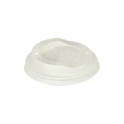 PAPSTAR Dom-Deckel, C-PLA rund Ø 9 cm, 2,1 cm weiß
