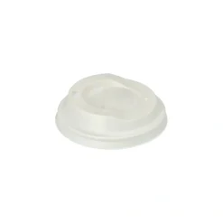 PAPSTAR Dom-Deckel, C-PLA rund Ø 8 cm, 2,1 cm weiß