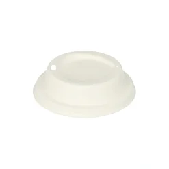 PAPSTAR Dom-Deckel, Zuckerrohr "pure" rund Ø 9 cm, 2,5 cm weiß