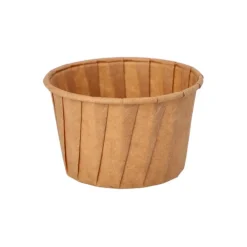 PAPSTAR Dressingbecher, Papier "pure" 90 ml Ø 6,6 cm, 4,2 cm braun