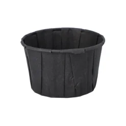 PAPSTAR Dressingbecher, Papier 110 ml Ø 7 cm, 4,2 cm schwarz