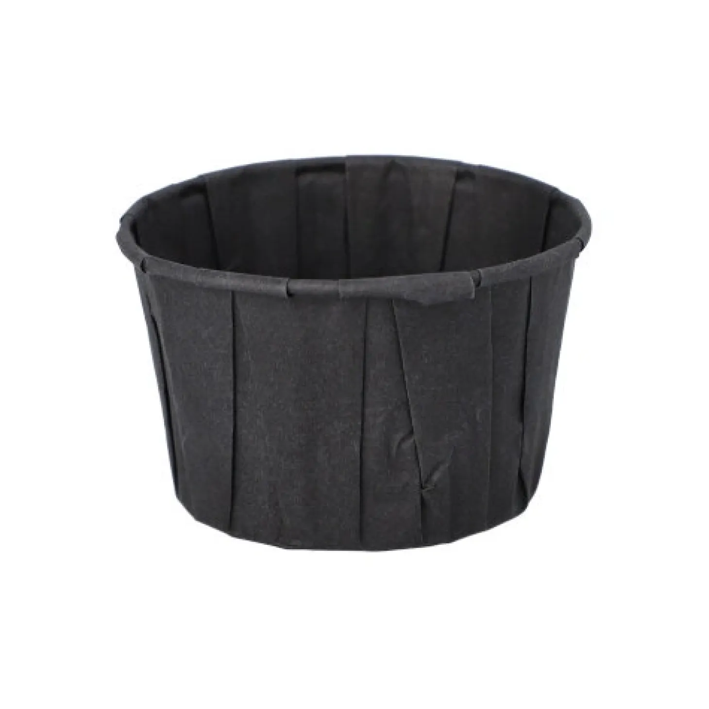 PAPSTAR Dressingbecher, Papier 110 ml Ø 7 cm, 4,2 cm schwarz