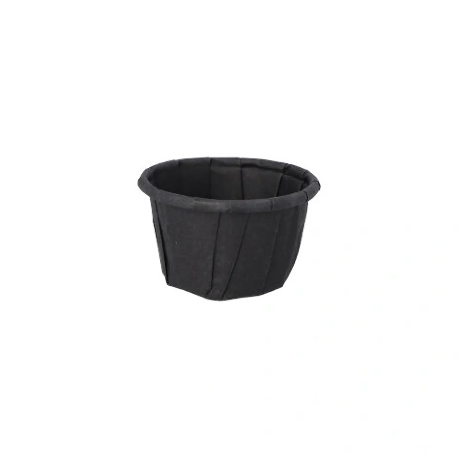 PAPSTAR Dressingbecher, Papier 10 ml Ø 3,5 cm, 2,2 cm schwarz