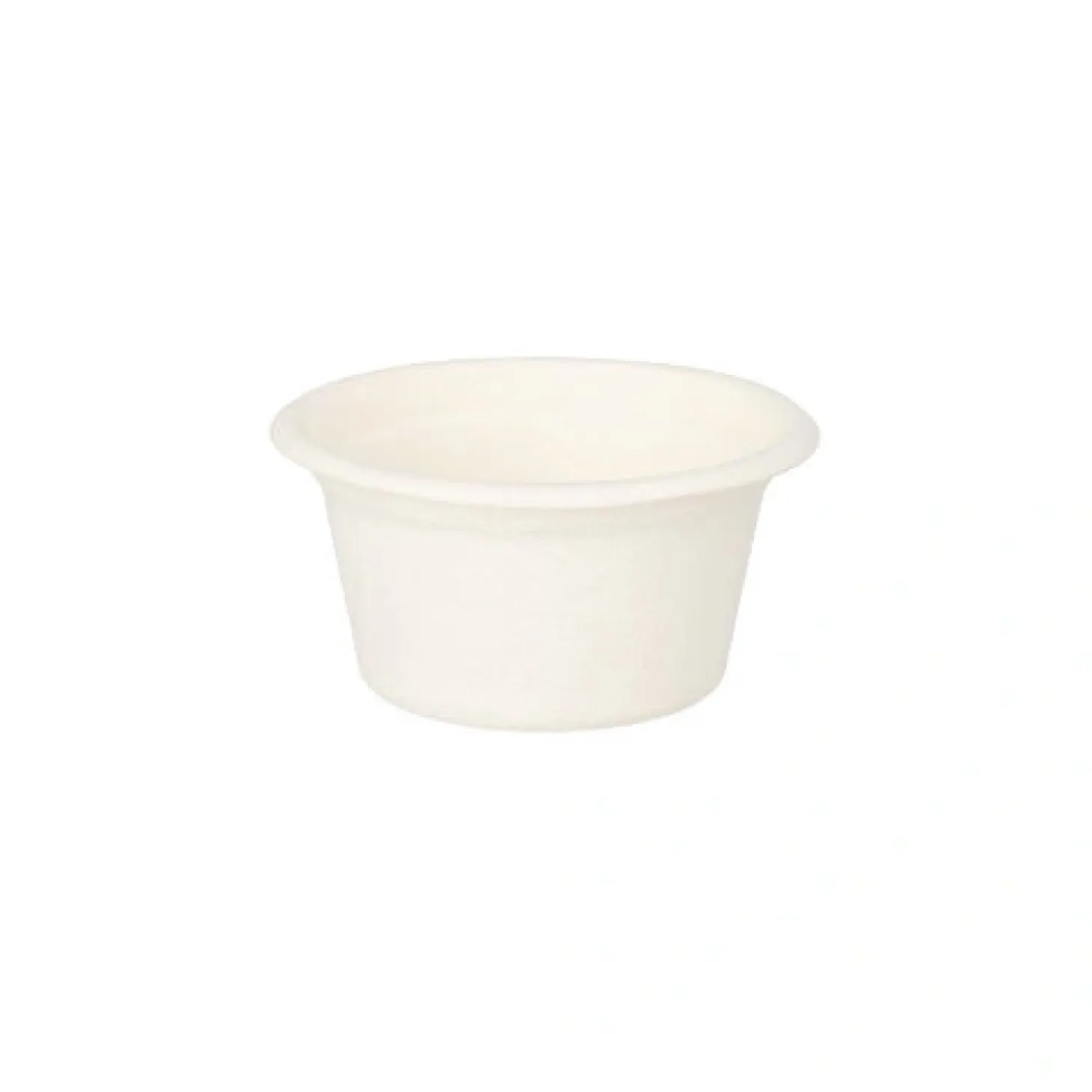 PAPSTAR Dressingschalen, Zuckerrohr "pure" 60 ml Ø 6 cm, 3 cm weiß, 10 x 50 Stück