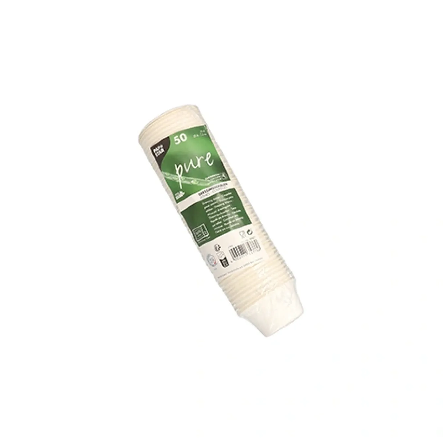 PAPSTAR Dressingschalen, Zuckerrohr "pure" 60 ml Ø 6 cm, 3 cm weiß, 10 x 50 Stück