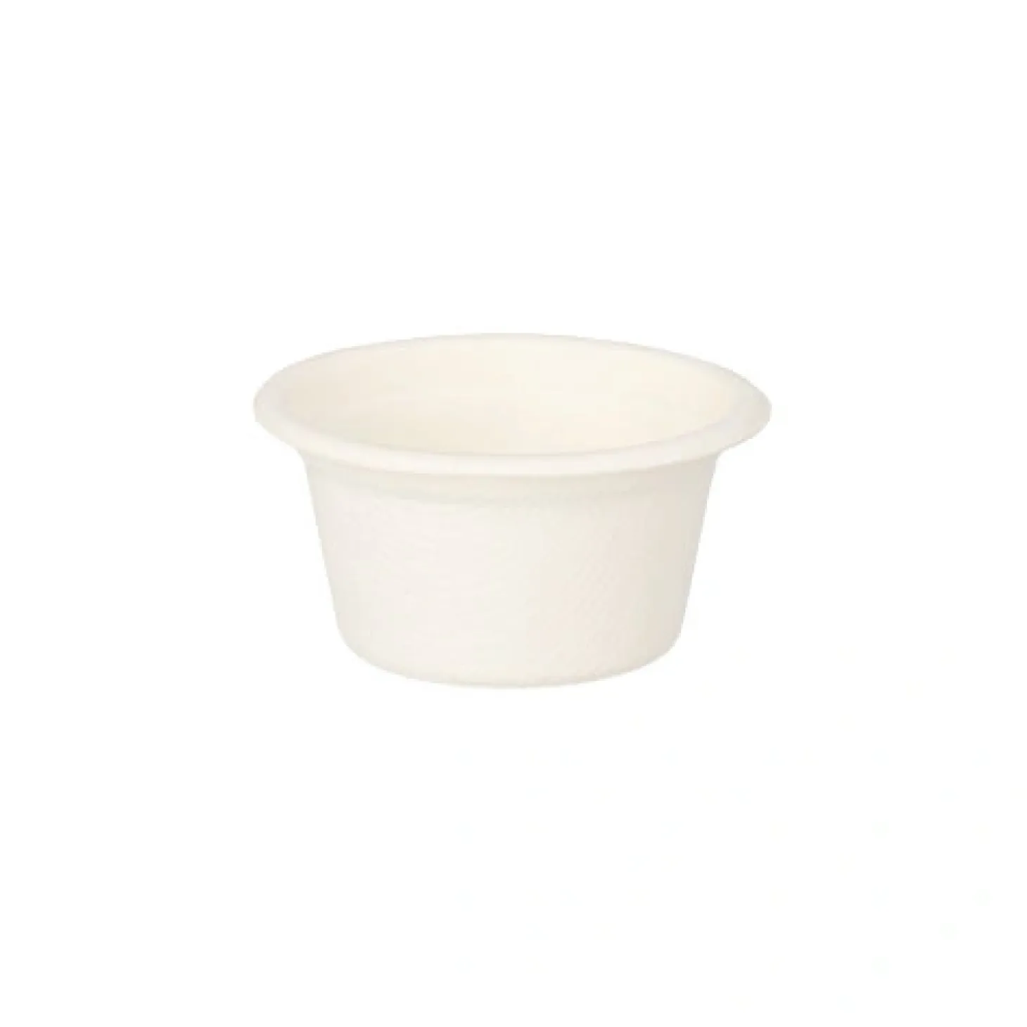 PAPSTAR Dressingschalen, Zuckerrohr "pure" 60 ml Ø 6 cm, 3 cm weiß, 20 x 12 Stück