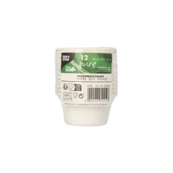 PAPSTAR Dressingschalen, Zuckerrohr "pure" 60 ml Ø 6 cm, 3 cm weiß, 20 x 12 Stück